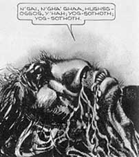 Ilustracin de Breccia sobre las historias de H. P. Lovecraft.