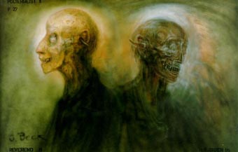 Pintura de H. R. Giger.